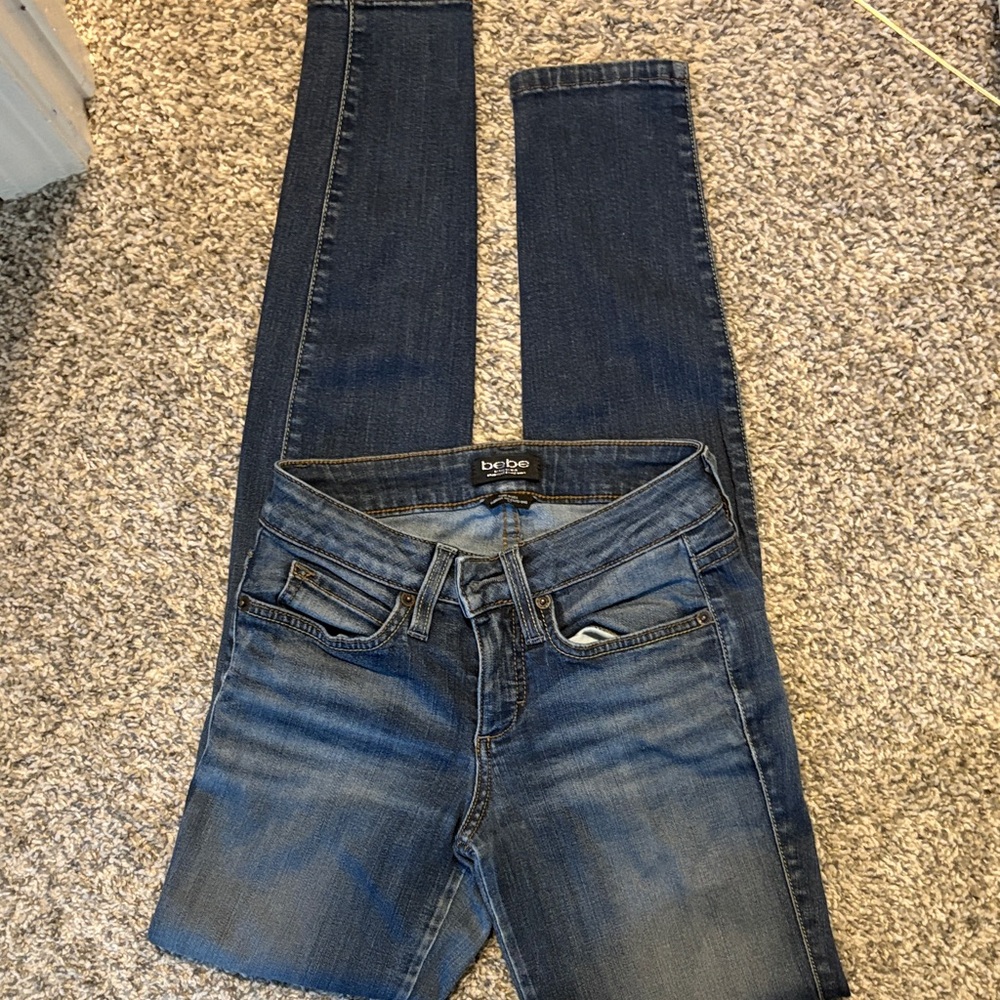 Bebe Women's Dark Blue Skinny Jeans